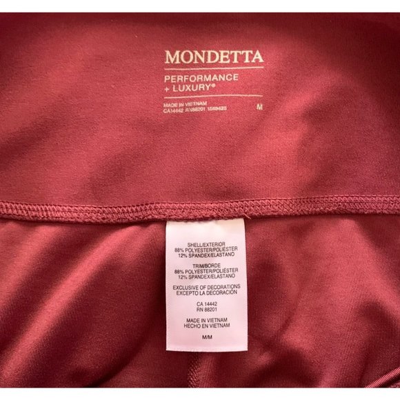 Mondetta Womens Size M Performance Luxury Rust Legging Pull On Pants - Picture 5 of 5